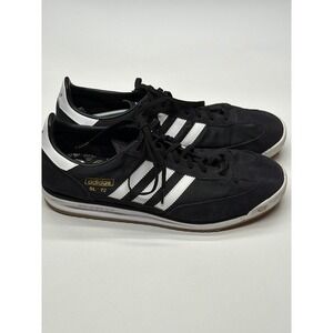 Adidas SL 72‎ Mens Black White Suede Nylon Low Top Athletic Sneakers Size 14